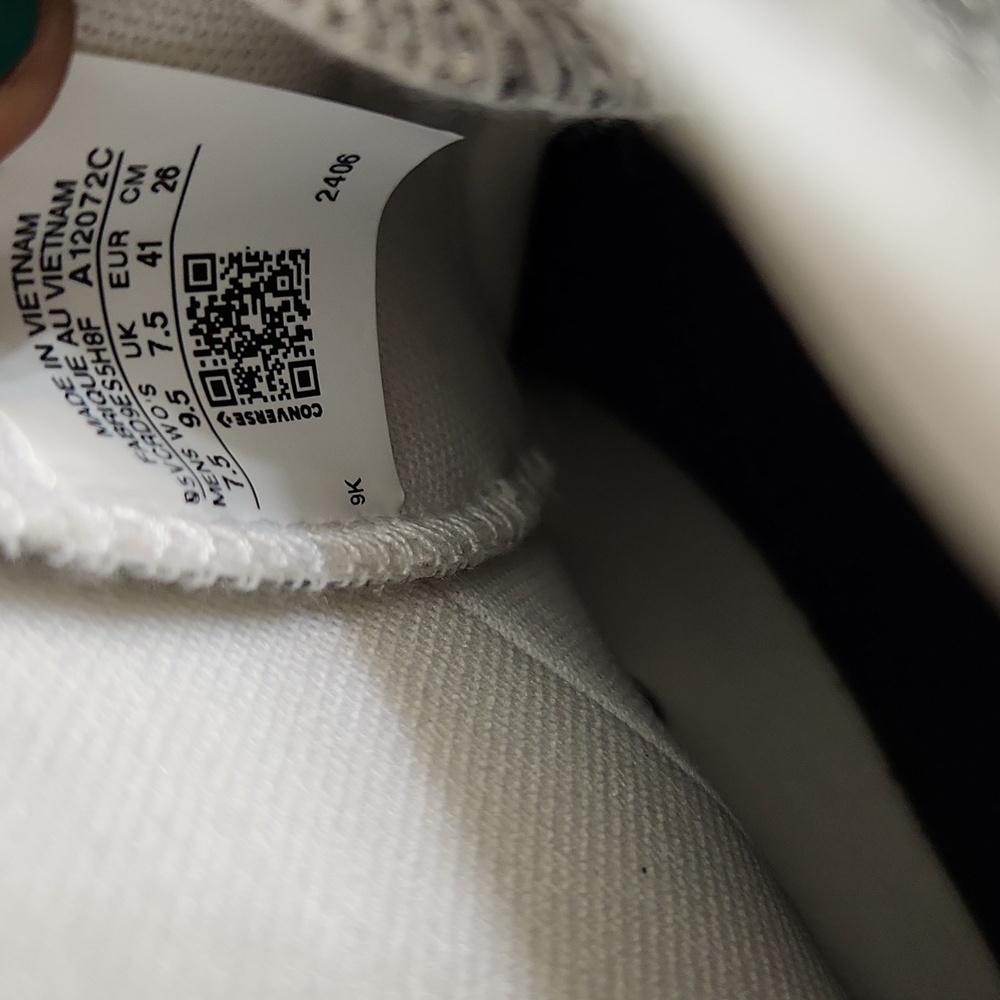 Converse CTAS Lift Platform Glitter Hightop Sneakers (w size 9.5) - Picture 14 of 15